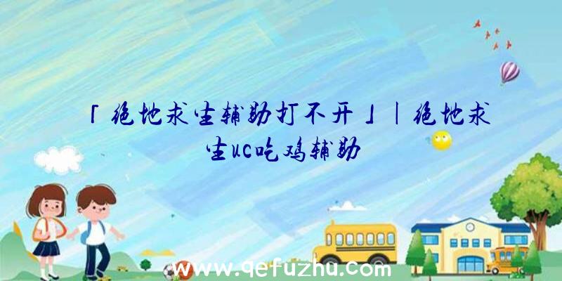 「绝地求生辅助打不开」|绝地求生uc吃鸡辅助